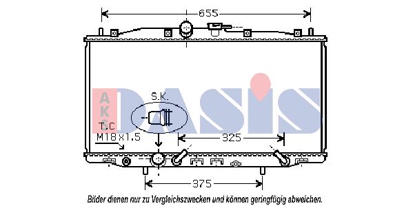 AKS DASIS Radiators, Motora dzesēšanas sistēma 100038N